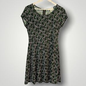Michael Michael Kors Jersey knit snake print dress in green